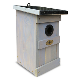 Nistkasten, BxHxL: 15,5 x 25,5 x 16 cm, grau Nistkasten, BxHxL: 15,5 x 25,5 x 16 cm, grau
