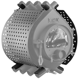 Ofenverkleidung für Warmluftofen Kanuk Original 6,7 KW & 9,5 kW, BxL: 43 x 43 cm, Edelstahl