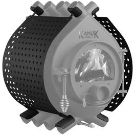 Ofenverkleidung für Warmluftofen Kanuk Original 6,7 KW & 9,5 KW, BxL: 43 x 43 cm, Stahl