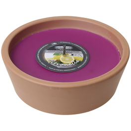 Outdoor-Kerze, Ø: 18,5 cm, pink, Duft: Zitronella