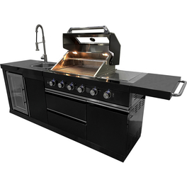 Outdoor-Küche, Grillfläche: 60 x 42 cm, mit Unterschrank
