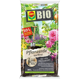 Pflanzenerde »COMPO BIO«, für Balkon- und Kübelpflanzen, torffrei