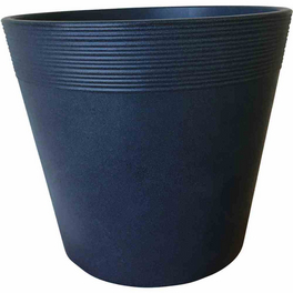 Siena Garden Pflanzgefäß ECO Locon – Rund, 25×46,5 Cm, Kunststoff Mit Holzfaser-Optik, Weiß
