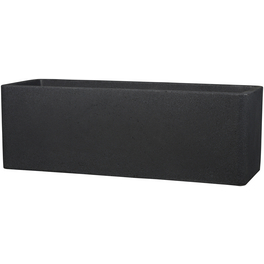 Pflanzgefäß »QUADRO BOX«, Kunststoff, schwarz, rechteckig mit abgerundeten Ecken