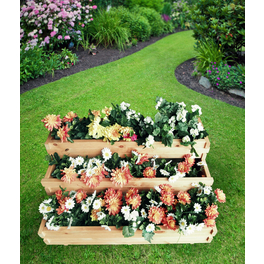 Pflanzkastentreppe, BxH: 100 x 48 cm, honig, Kiefernholz