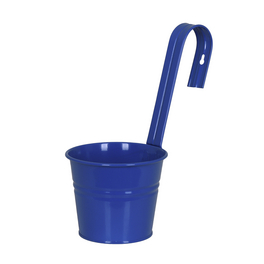 Pflanztopf, Metall, blau