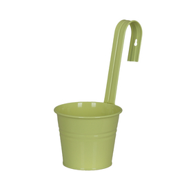 Pflanztopf, Metall, gelb