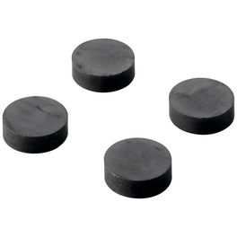 Pinnwandmagnet, schwarz, 4 Stück Pinnwandmagnet, schwarz, 4 Stück