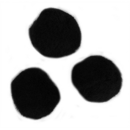 Pompons, Textl, schwarz