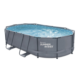 Pool »Active«, anthrazit, BxHxL: 305 x 107 x 488 cm