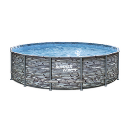 Pool »Elite«, steinfarben, ØxH: 427 x 107 cm
