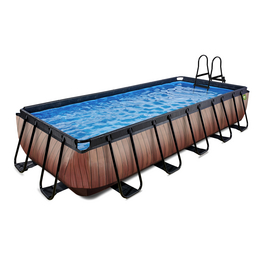 Pool »Wood Pools«, Breite: 320 cm, 12600 l, braun