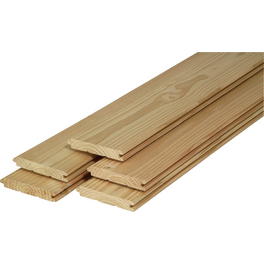 Profilholz, Fichte / Tanne, BxH: 9,6 x 300 cm, Stärke: 12,5 mm Profilholz, Fichte / Tanne, BxH: 9,6 x 300 cm, Stärke: 12,5 mm
