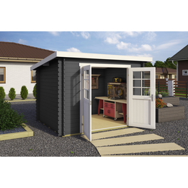 Pultdachhaus »Grenada«, BxT: 290 x 238 cm (Aufstellmaße), Pultdach Pultdachhaus »Grenada«, BxT: 290 x 238 cm (Aufstellmaße), Pultdach