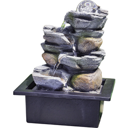 Raumbrunnen, grau, inkl. Pumpe, Polystone Raumbrunnen, grau, inkl. Pumpe, Polystone