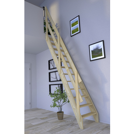 Raumspartreppe »2000/3000«, Fichtenholz, 12 Stufen, max. Geschosshöhe 279,5 cm Raumspartreppe »2000/3000«, Fichtenholz, 12 Stufen, max. Geschosshöhe 279,5 cm