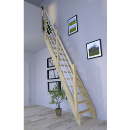 Raumspartreppe »2000/3000«, Fichtenholz, 12 Stufen, max. Geschosshöhe 279,5 cm Raumspartreppe »2000/3000«, Fichtenholz, 12 Stufen, max. Geschosshöhe 279,5 cm