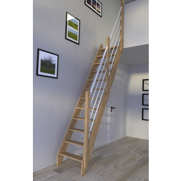 Raumspartreppe »3000«, Eichenholz, 12 Stufen, max. Geschosshöhe 279,5 cm Raumspartreppe »3000«, Eichenholz, 12 Stufen, max. Geschosshöhe 279,5 cm