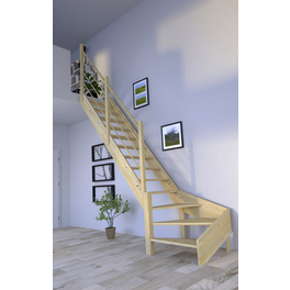 Raumspartreppe »Korfu«, Fichtenholz, 13 Stufen, max. Geschosshöhe 300 cm
