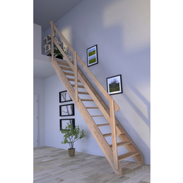 Raumspartreppe »Rhodos«, Buchenholz, 13 Stufen, max. Geschosshöhe 300 cm Raumspartreppe »Rhodos«, Buchenholz, 13 Stufen, max. Geschosshöhe 300 cm
