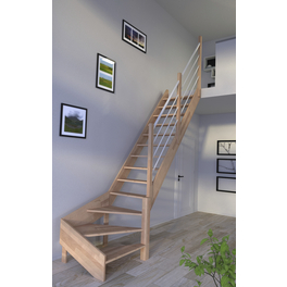 Raumspartreppe »Rhodos«, Buchenholz, 13 Stufen, max. Geschosshöhe 300 cm