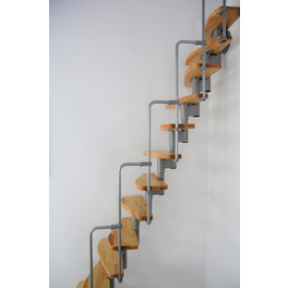 Raumspartreppe, Stahl, 12 Stufen, max. Geschosshöhe Raumspartreppe, Stahl, 12 Stufen, max. Geschosshöhe