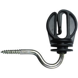 Ringisolator, für Weidezaun, Kunststoff / Eisen verzinkt