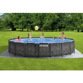 Rundpool »Prism Greywood«, anthrazit, ØxH: 549 x 122 cm