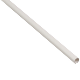 Rundrohr, Weiß, Polyvinylchlorid (PVC), Ø 7 x 2000 x 1 mm