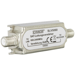 SAT-Leitungsverstärker, Silber, 20 db