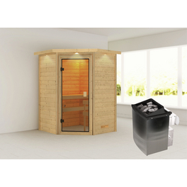 Sauna »Antonia«, inkl. Saunaofen mit integrierter Steuerung, für 4 Personen Sauna »Antonia«, inkl. Saunaofen mit integrierter Steuerung, für 4 Personen