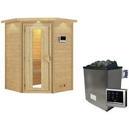 Sauna »Franka«, inkl. 9 kW Saunaofen mit externer Steuerung, für 3 Personen