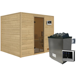 Sauna »Karla«, inkl. 9 kW Saunaofen mit externer Steuerung, für 3 Personen