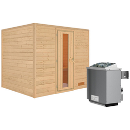 Sauna »Karla«, inkl. 9 kW Saunaofen mit integrierter Steuerung, für 3 Personen