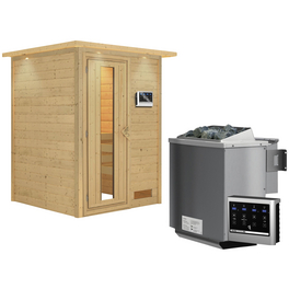 Sauna »Svenja«, inkl. 9 kW Bio-Kombi-Saunaofen mit externer Steuerung, für 3 Personen