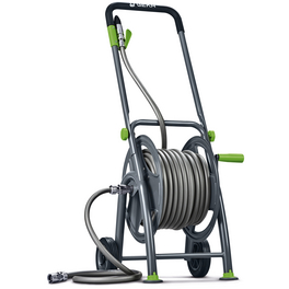 Schlauchwagen-Set »GEKA plus«, Stahlkonstruktion, grau/grün, für max. Schlauchkapazität: 50 m Schlauchwagen-Set »GEKA plus«, Stahlkonstruktion, grau/grün, für max. Schlauchkapazität: 50 m