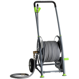 Schlauchwagen-Set »GEKA plus«, Stahlkonstruktion, grau/grün, für max. Schlauchkapazität: 60 m Schlauchwagen-Set »GEKA plus«, Stahlkonstruktion, grau/grün, für max. Schlauchkapazität: 60 m