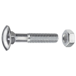 Schlossschraube, 10 mm, Stahl, 15 Stück