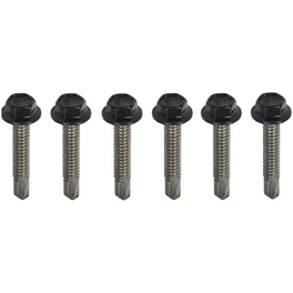 Schraubenset für Dekorsichtschutzwand, anthrazit, Stahl, 6 Stück, für Dekorsichtschutzwand Schraubenset für Dekorsichtschutzwand, anthrazit, Stahl, 6 Stück, für Dekorsichtschutzwand