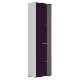 Schuhschrank, Holzwerkstoff, brombeer
