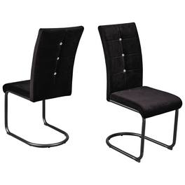 Schwingstuhl-Set »PICAFORT«, BxHxT: 44 x 100 x 60 cm, schwarz
