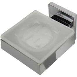 Seifenschale »Items«, Edelstahl/Zamak/Glas, chromfarben