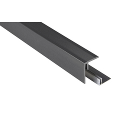 Seitenabschluss, WPC, L-förmig,geeignet für WPC-Dielen in 26 mm Stärke