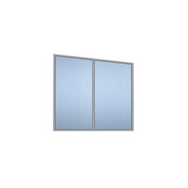 Seitenwand, Breite: 250 cm, Aluminium, grau
