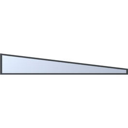 Seitenwand, Breite: 400 cm, Aluminium, anthrazit
