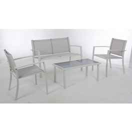 Sitzgruppe »Peder«, 4 Sitzplätze, Stahl/Textil