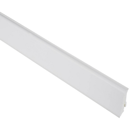 Sockelleiste, Uni weiß, PVC, LxHxT: 240 x 5,9 x 1,7 cm