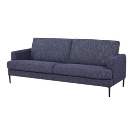 Sofa, Höhe: 78 cm, blau/schwarz
