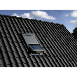 Solar-Rollladen »SSL CK04 0000S«, dunkelgrau, für VELUX Dachfenster, inkl. Funk-Wandschalter
