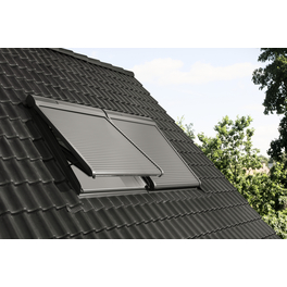 Solar-Rollladen »SSL FK08 0000S«, dunkelgrau, für VELUX Dachfenster, inkl. Funk-Wandschalter